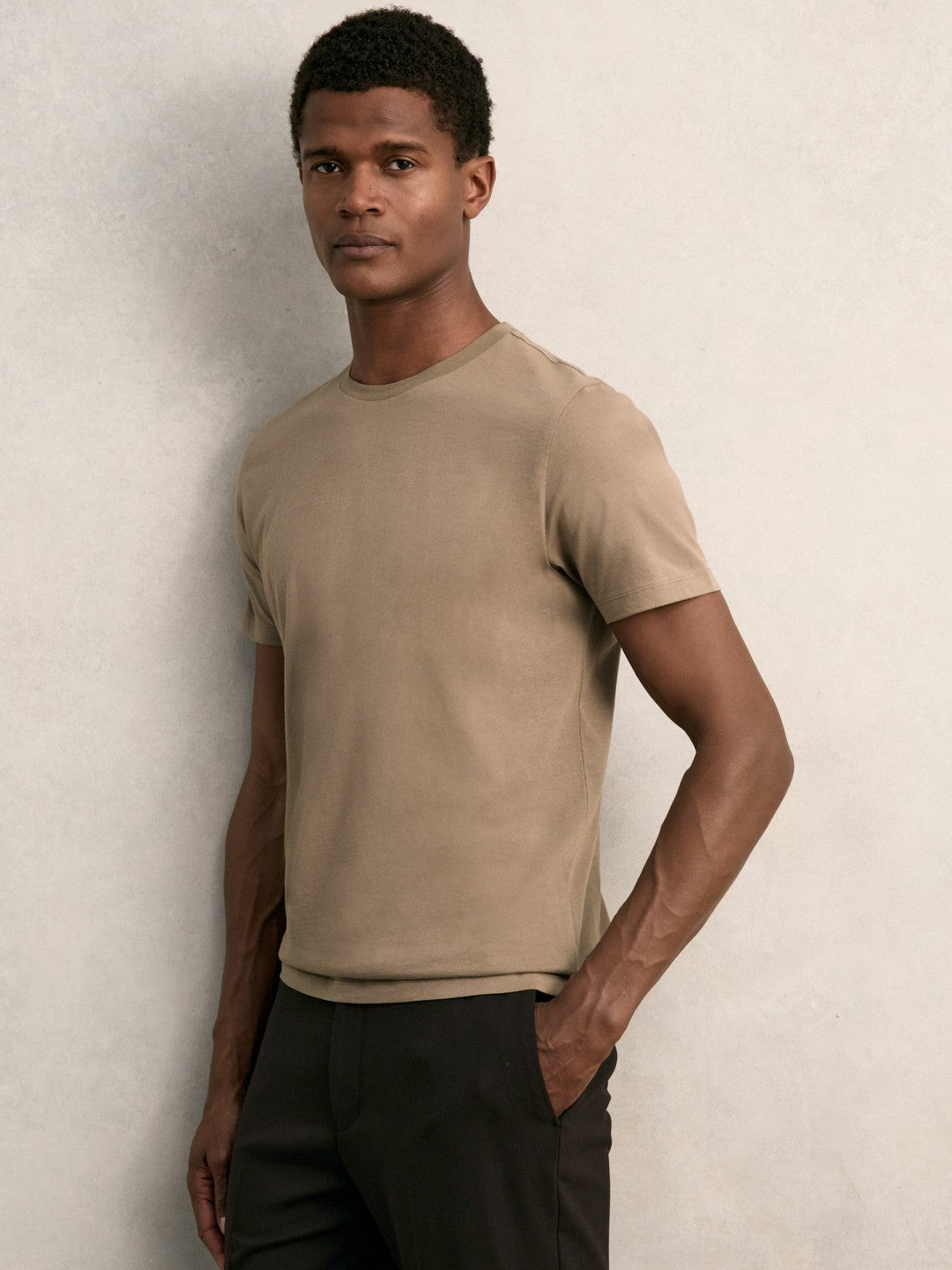 Cotton Crew Neck T-Shirt  | Men