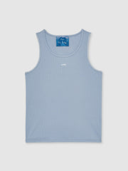 | Tom Daley Cotton Lover Vest with Stretch Soft Blue | Men