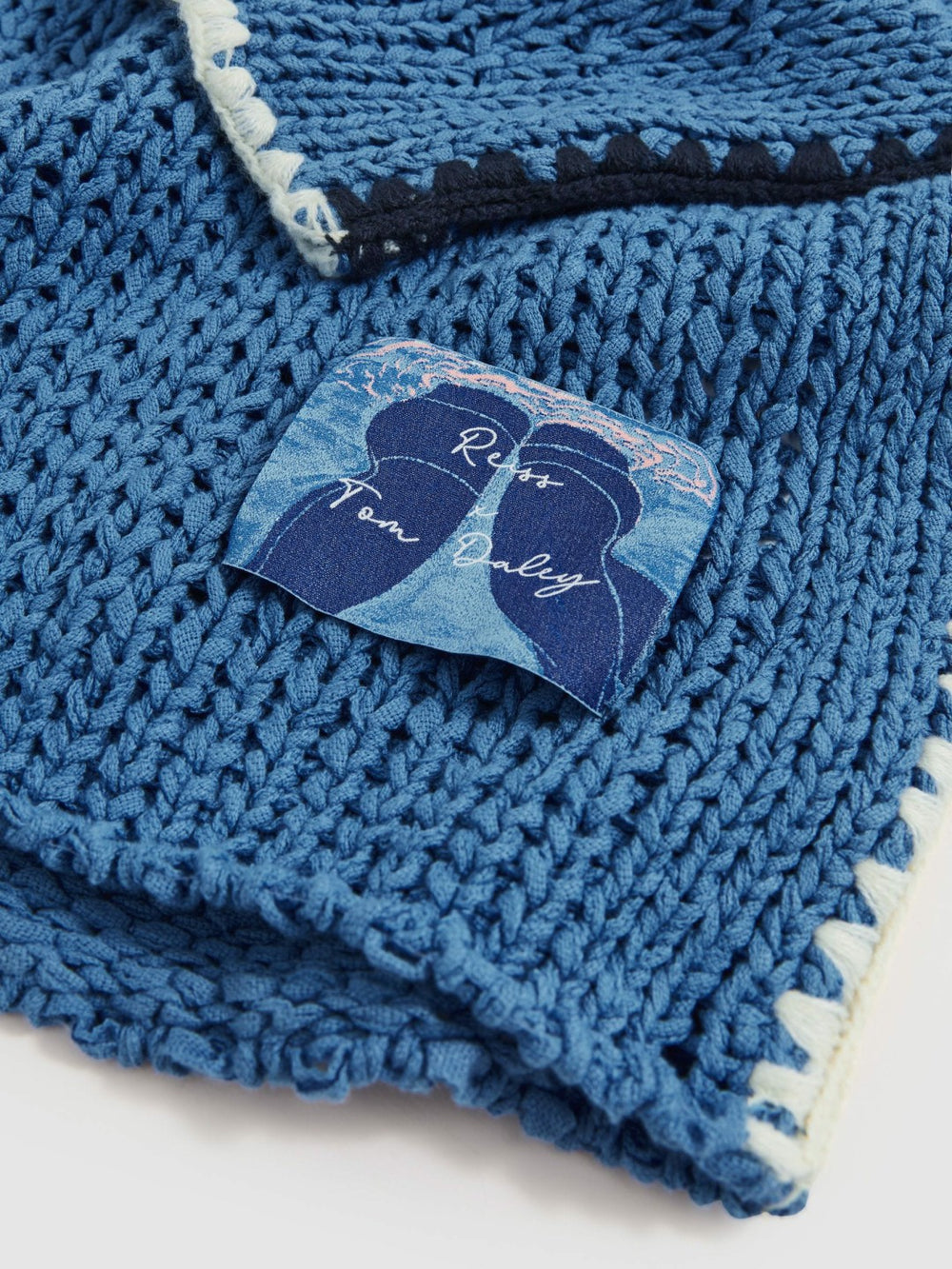 | Tom Daley Chunky Knit Jumper Soft Blue | Men