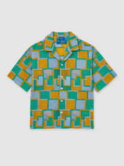 | Tom Daley Tile Crochet Shirt Yellow/Green/Blue Multi | Men