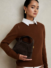 Suede Shoulder Bag Chocolate | Women