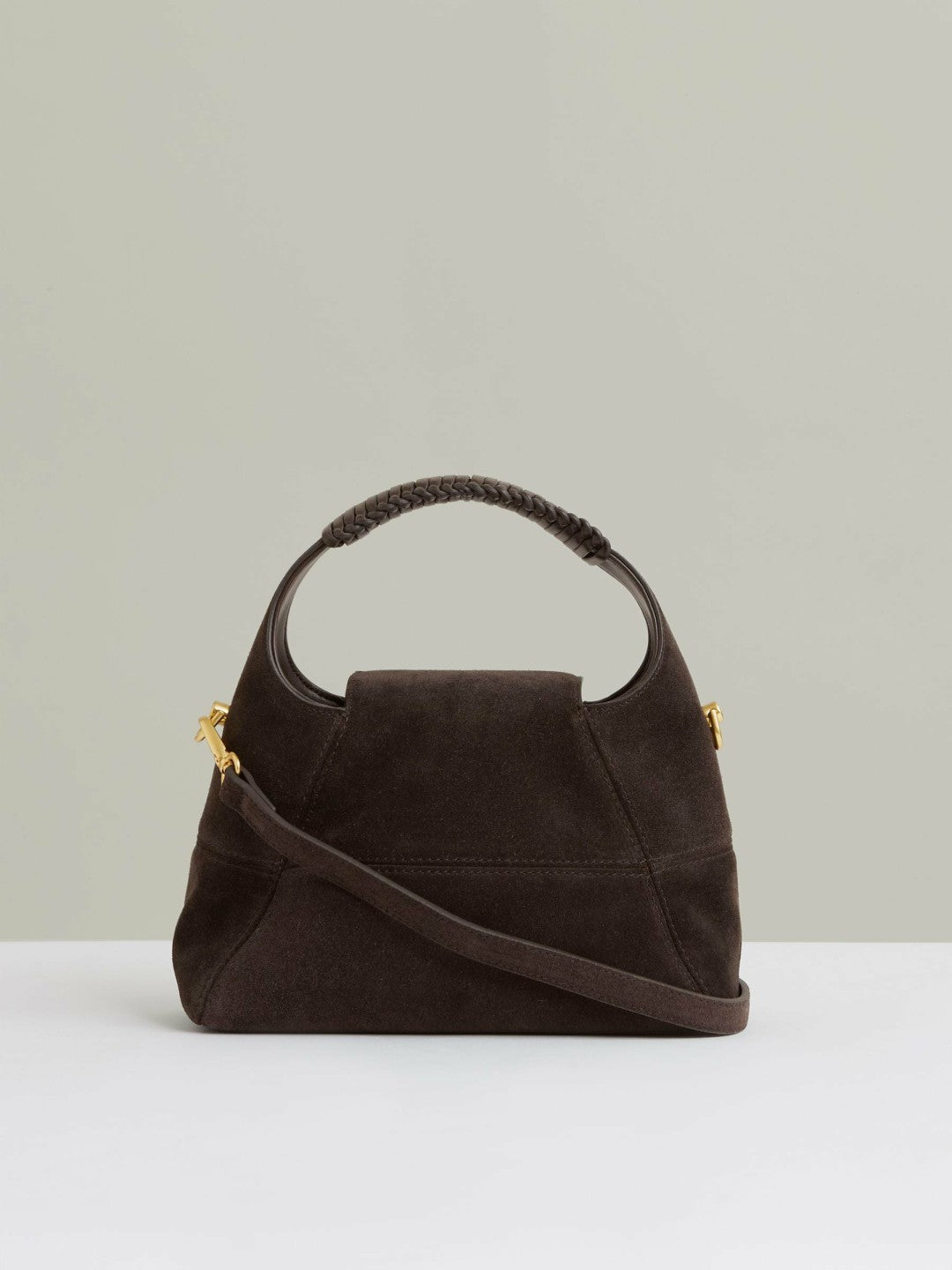 Suede Shoulder Bag Chocolate | Women