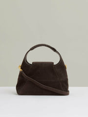 Suede Shoulder Bag Chocolate | Women