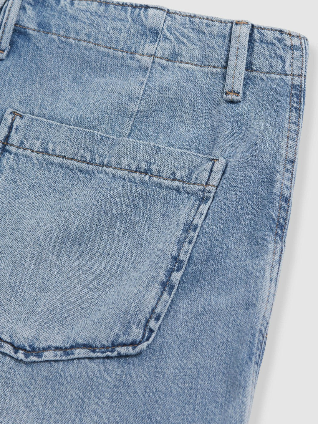 Good American Denim Shorts With Linen Indigo Blue | Women