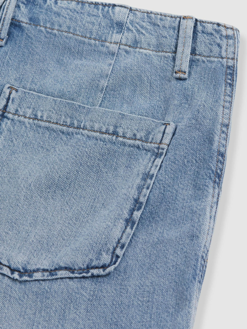 Good American Denim Shorts With Linen Indigo Blue | Women