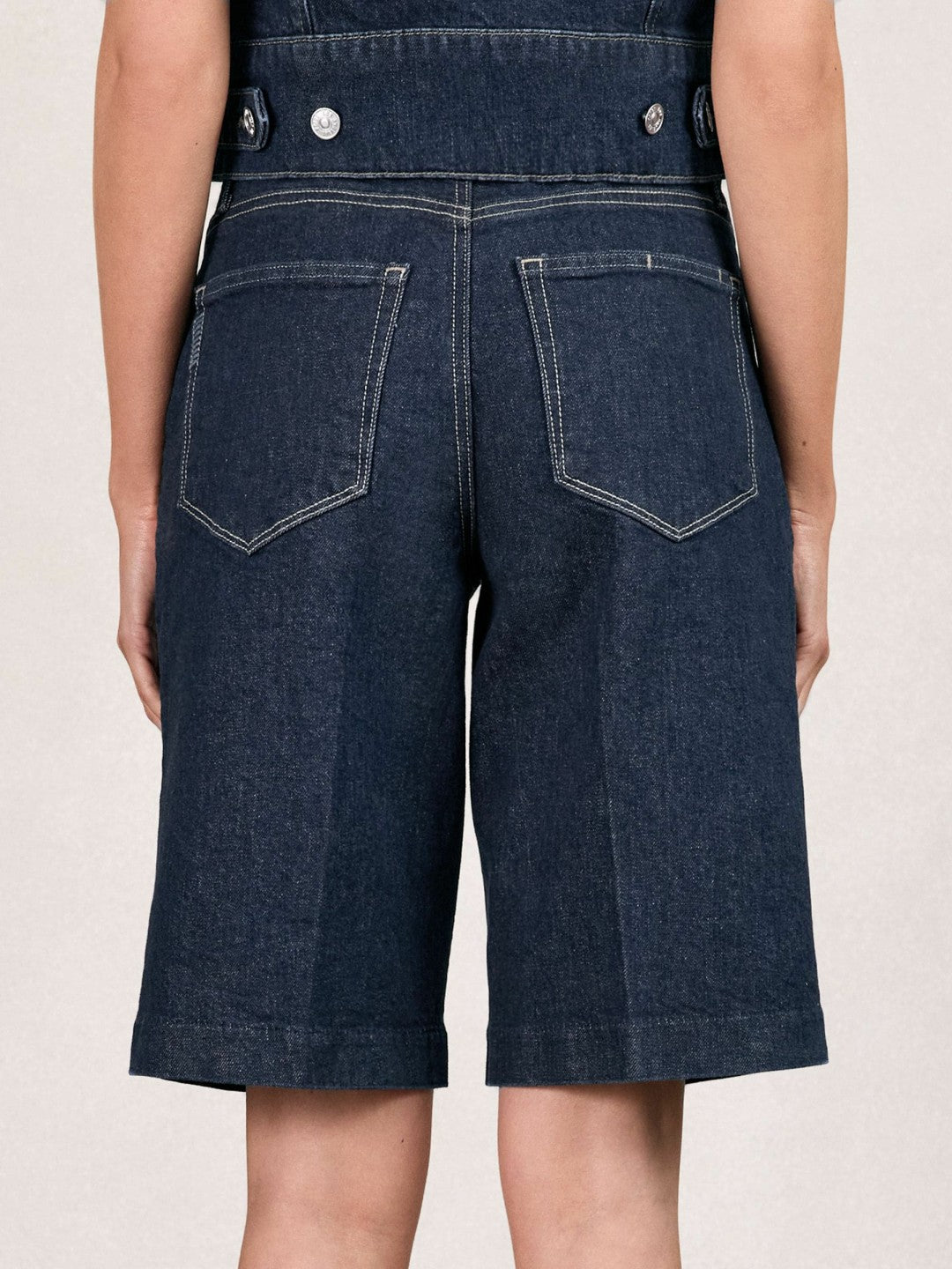 Paige Denim Bermuda Shorts Navy | Women