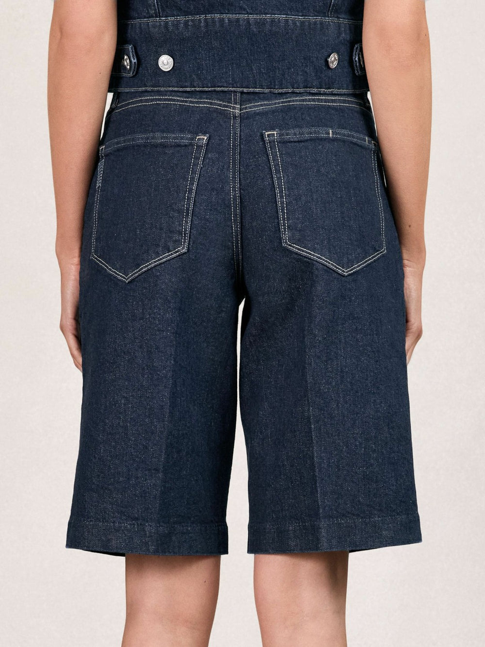 Paige Denim Bermuda Shorts Navy | Women