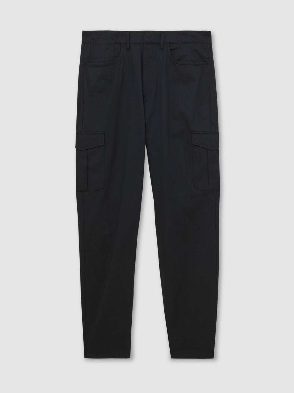 Cotton-Lyocell Cargo Trousers Navy | Men