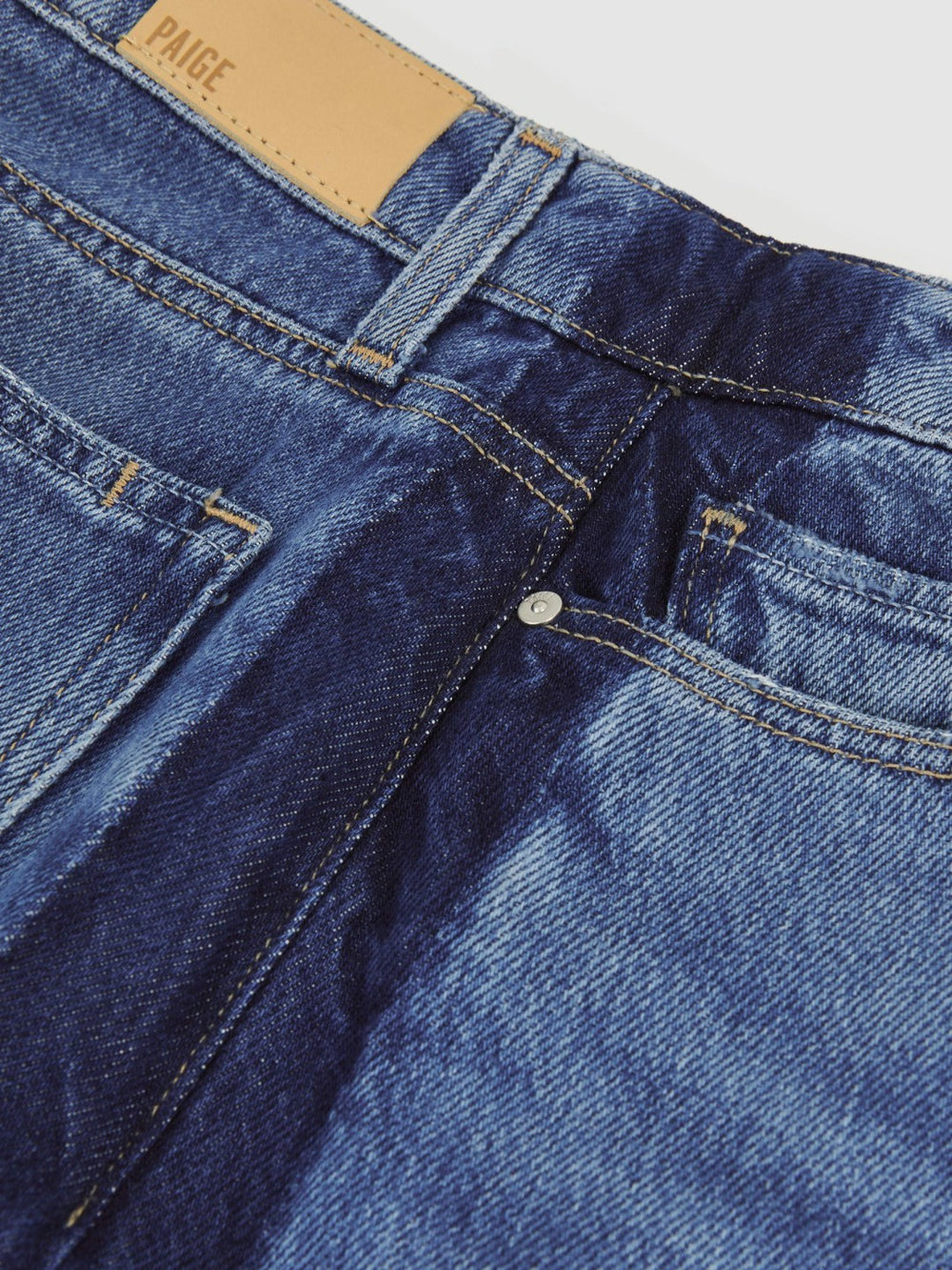 Paige Side Stripe Wide Leg Jeans Navy/Blue Stripe | Women