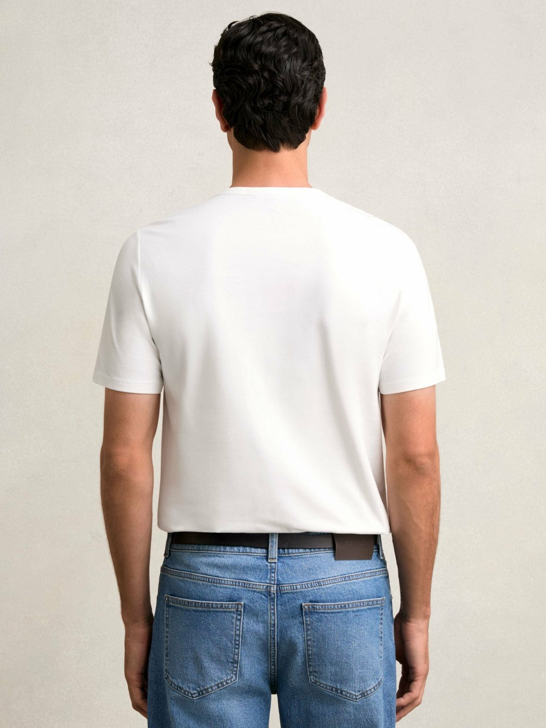 Stretch-Cotton Crew-Neck T-Shirt White | Men