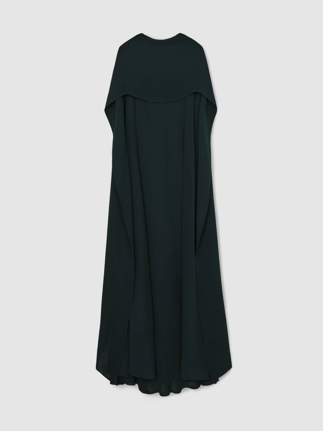 Petite Crepe Cape Maxi Dress Teal Green | Women
