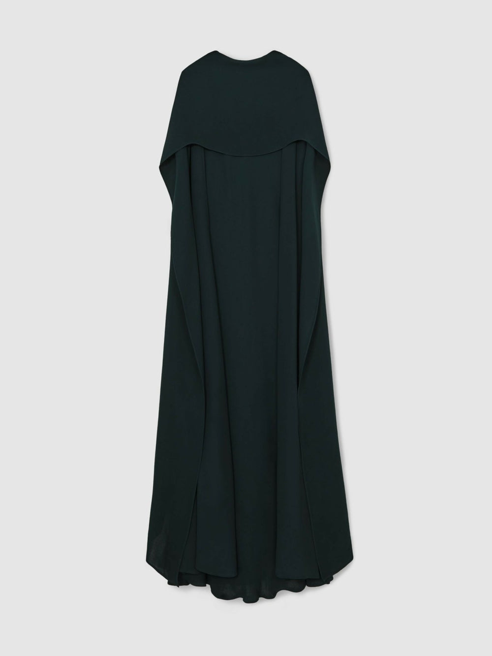 Petite Crepe Cape Maxi Dress Teal Green | Women