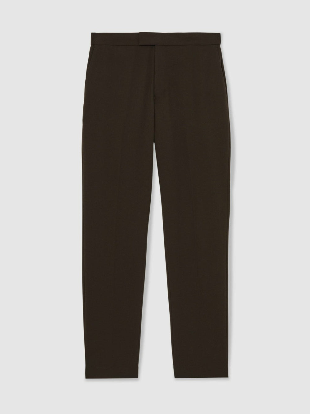 Slim-Fit Internal-Drawstring Trousers Brown | Men
