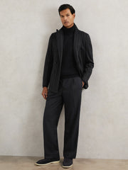 Relaxed-Fit Twill Drawstring Trousers Navy | Men