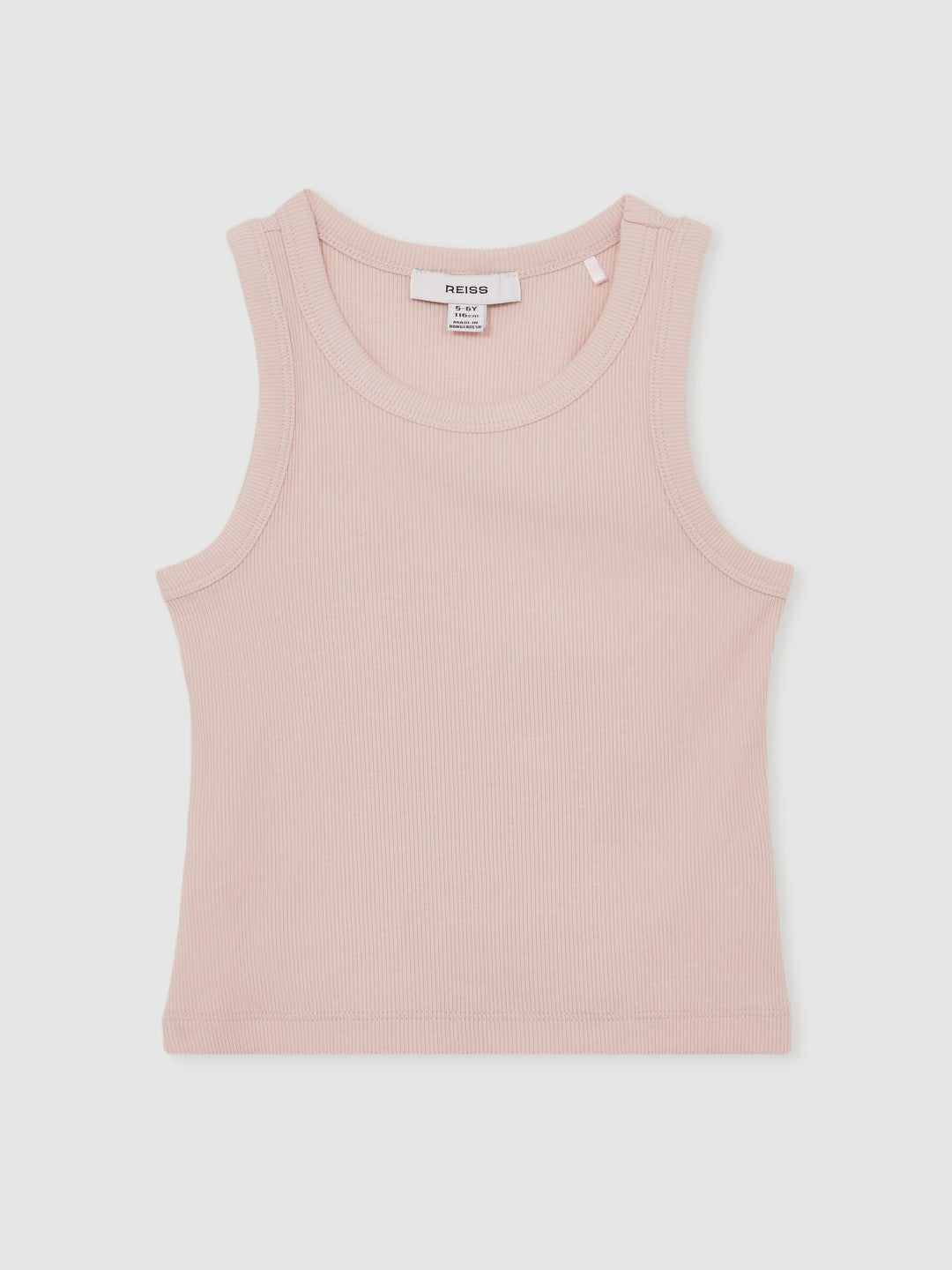 9-13 yrs Stretch-Cotton Ribbed Vest Pink | Children & Baby