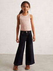 9-13 yrs Stretch-Cotton Ribbed Vest Pink | Children & Baby