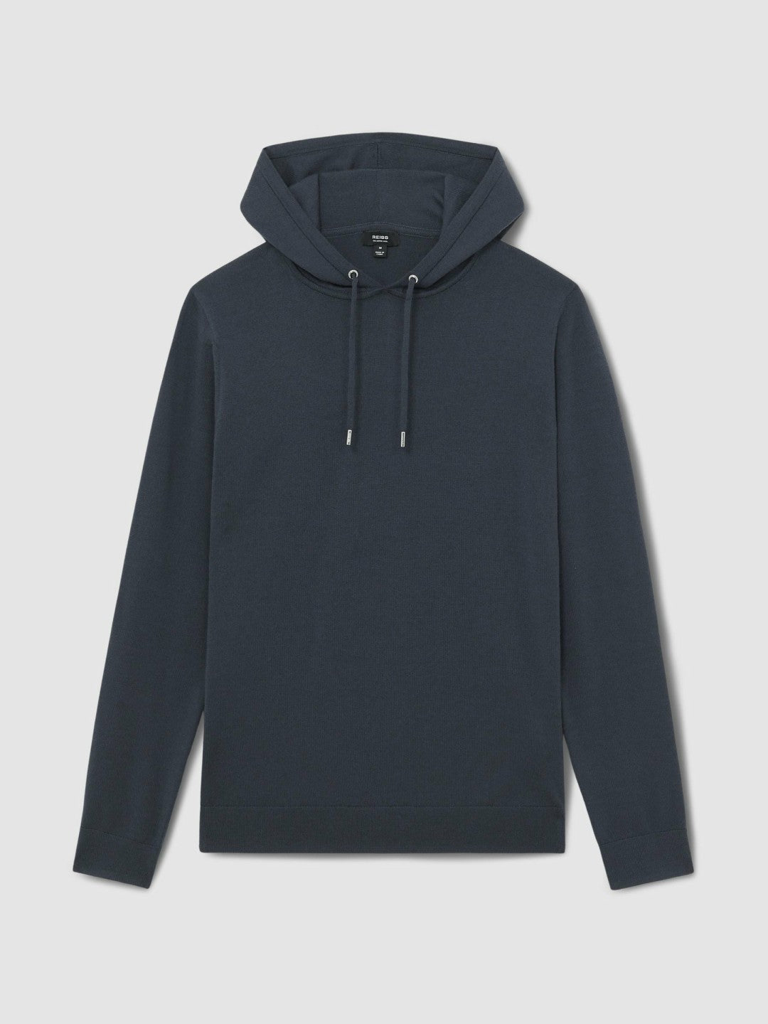 Merino Wool Drawstring Hoodie Midnight Navy | Men