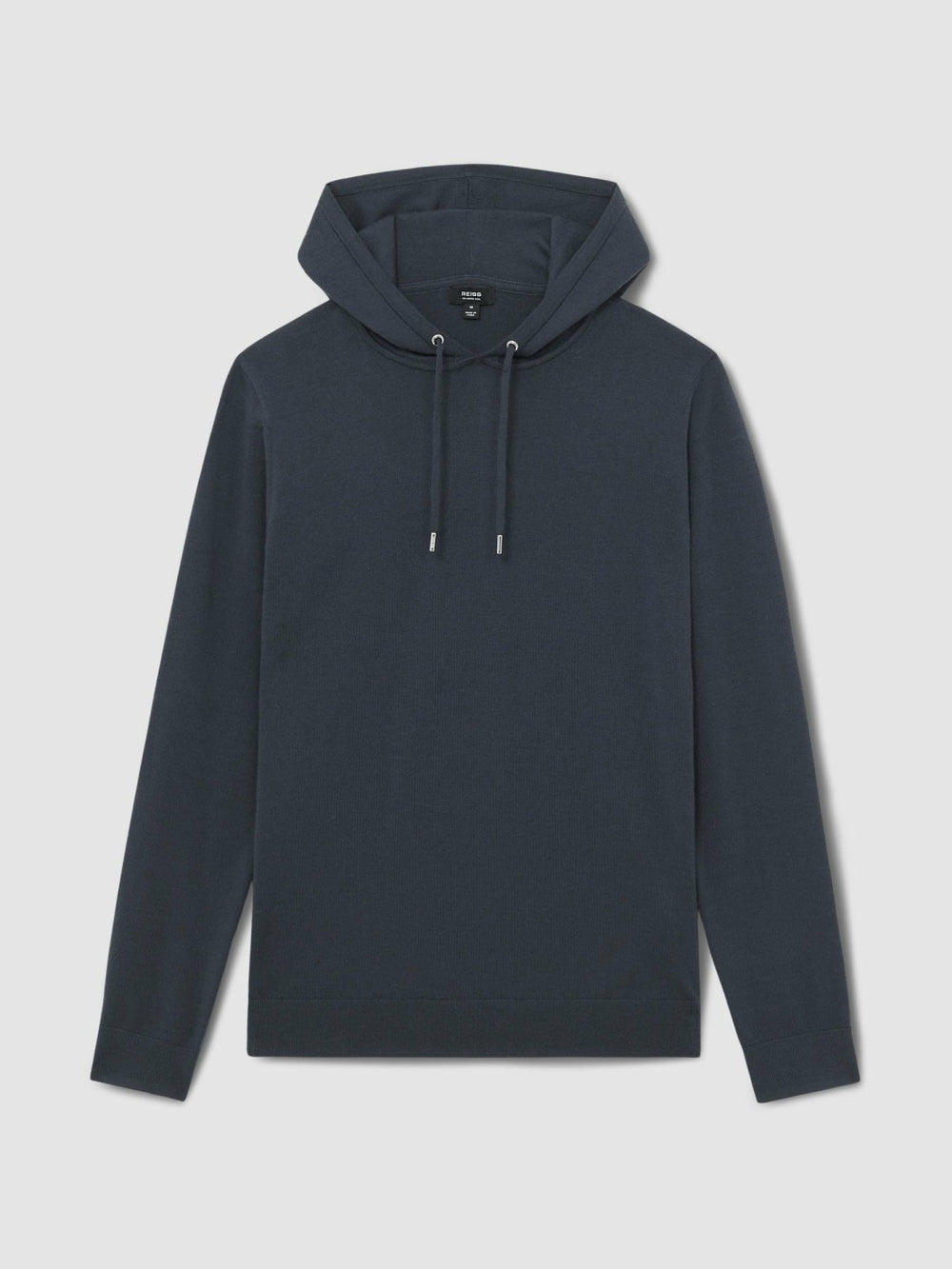 Merino Wool Drawstring Hoodie Midnight Navy | Men