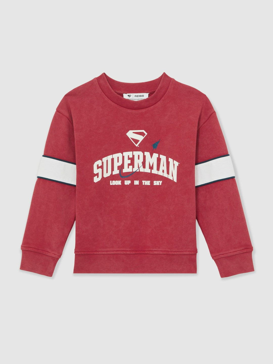 13-14 yrs Superman Cotton Logo Sweatshirt Red | Children & Baby
