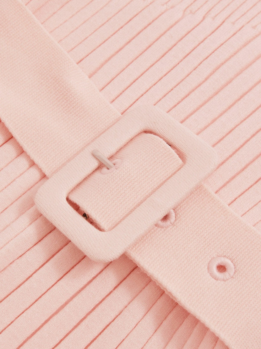 3-9 yrs Rib-Knit Roll-Neck Belted Dress Pink | Children & Baby