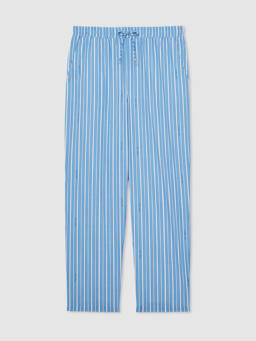 | Ché Poplin Stripe Trousers Bright Blue/White | Men