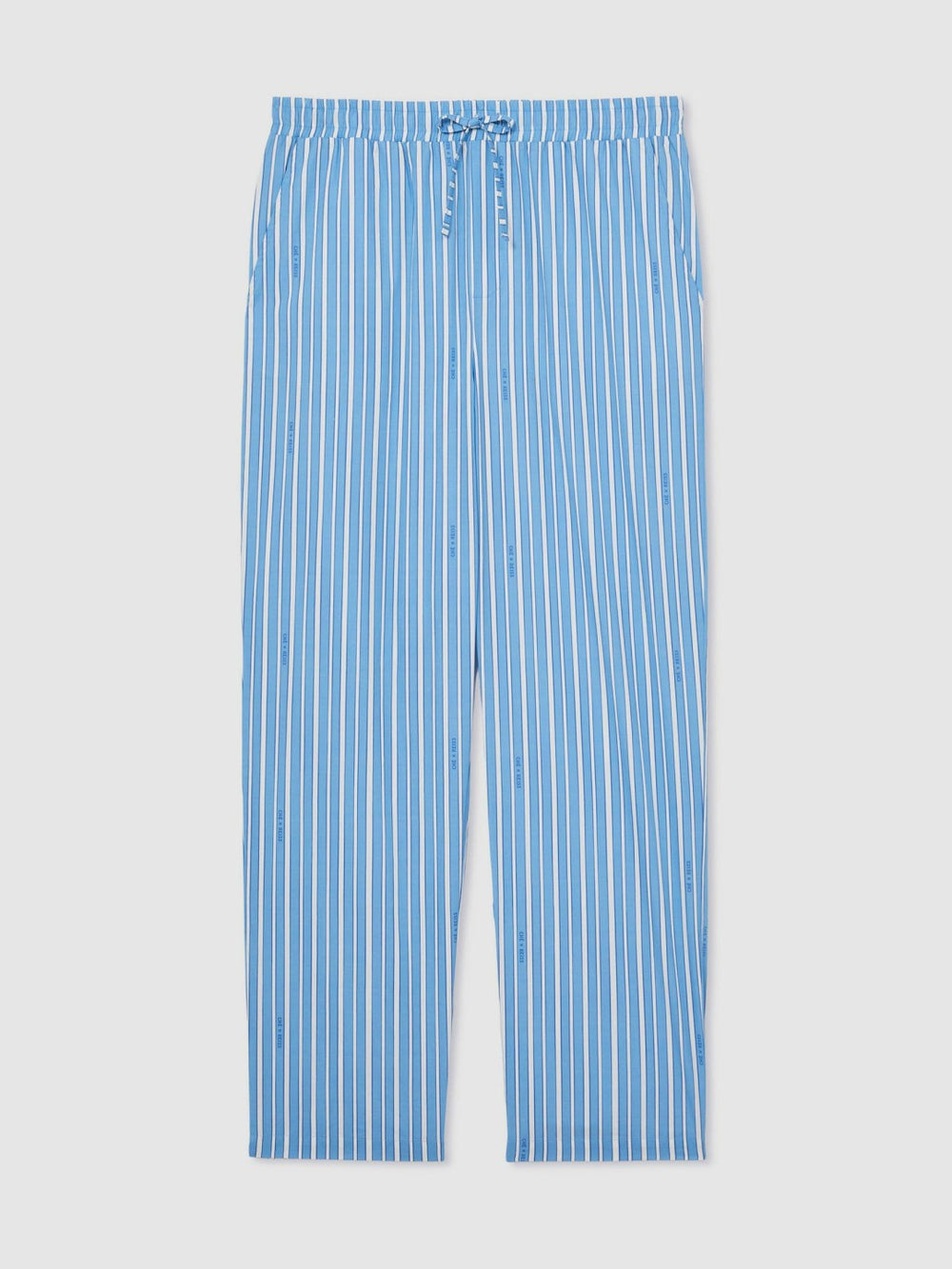 | Ché Poplin Stripe Trousers Bright Blue/White | Men