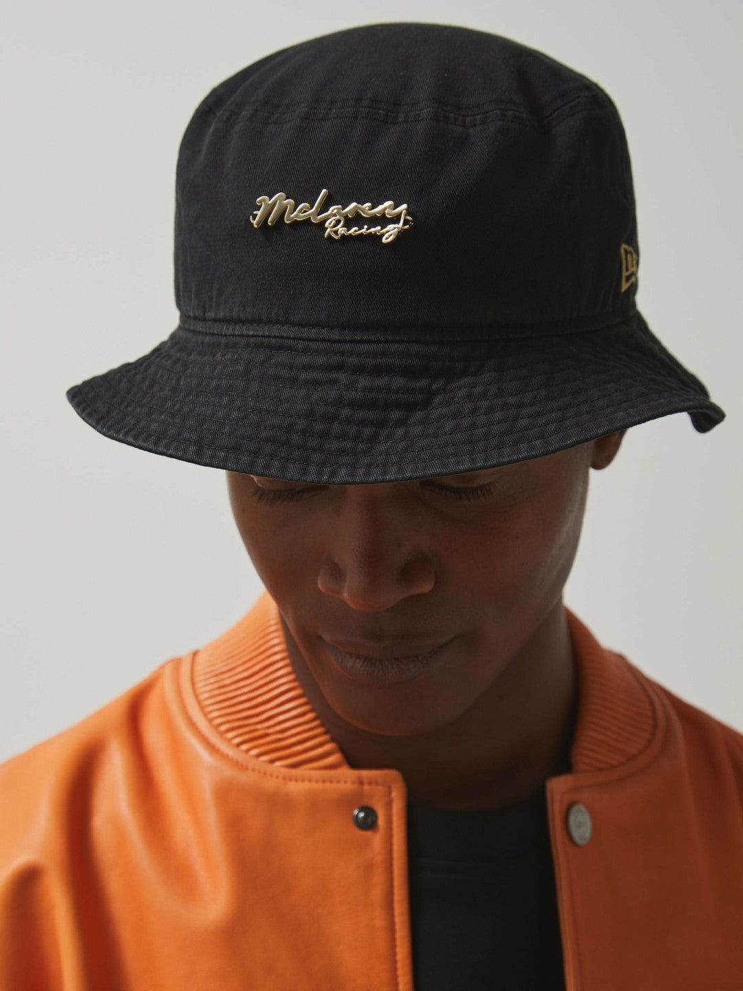 Unisex Fit McLaren Racing Cotton Bucket Hat Black | Men