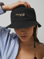 Unisex Fit McLaren Racing Cotton Bucket Hat Black | Men