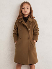 3-9 yrs Wool-Blend Double-Breasted Coat Camel | Children & Baby