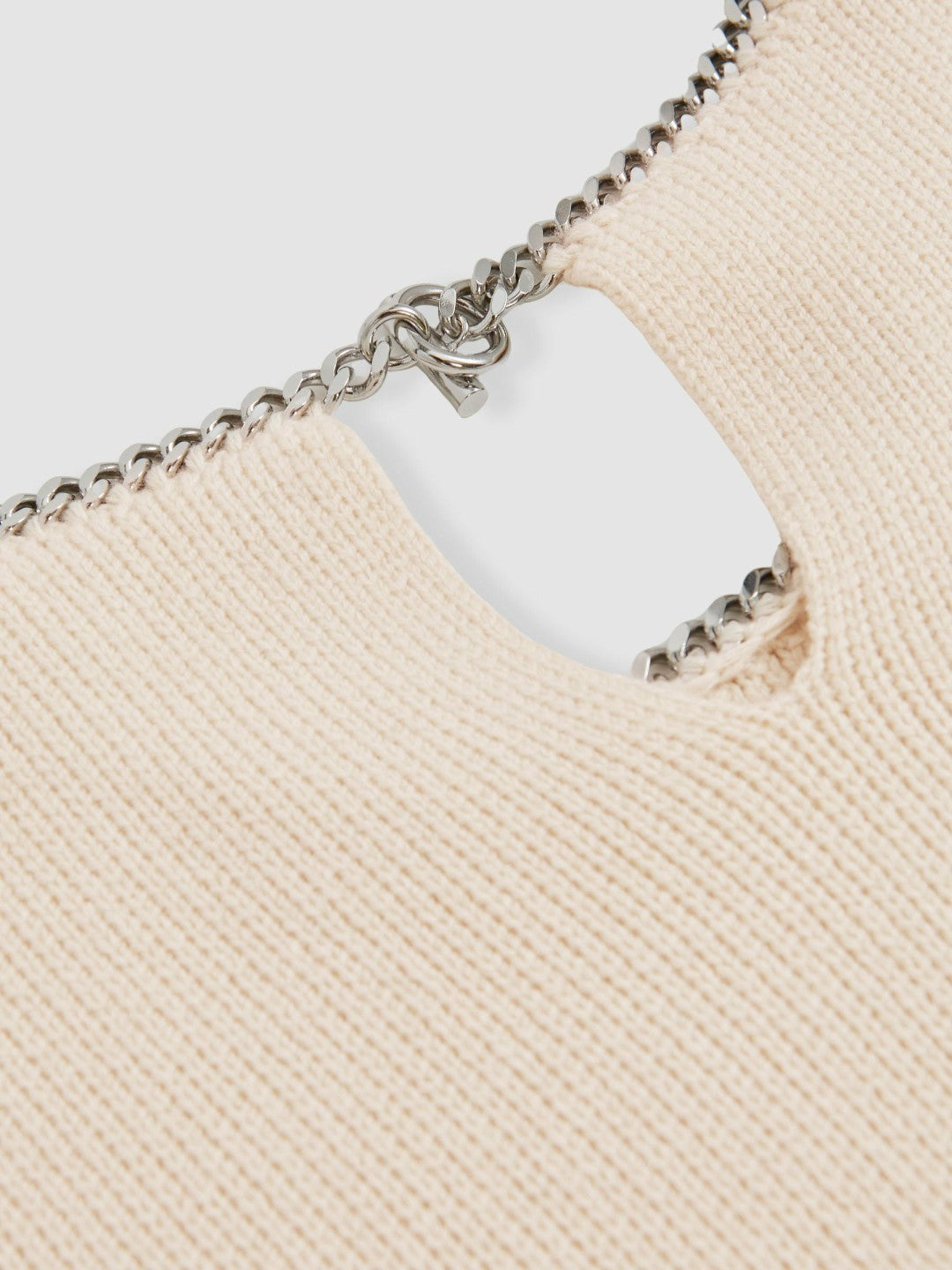 Wool-Blend Necklace-Trim Jumper with Cashmere Cream | Women
