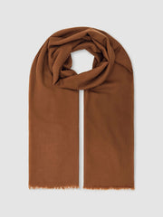 Wool-Cashmere Lightweight Scarf Camel | Women
