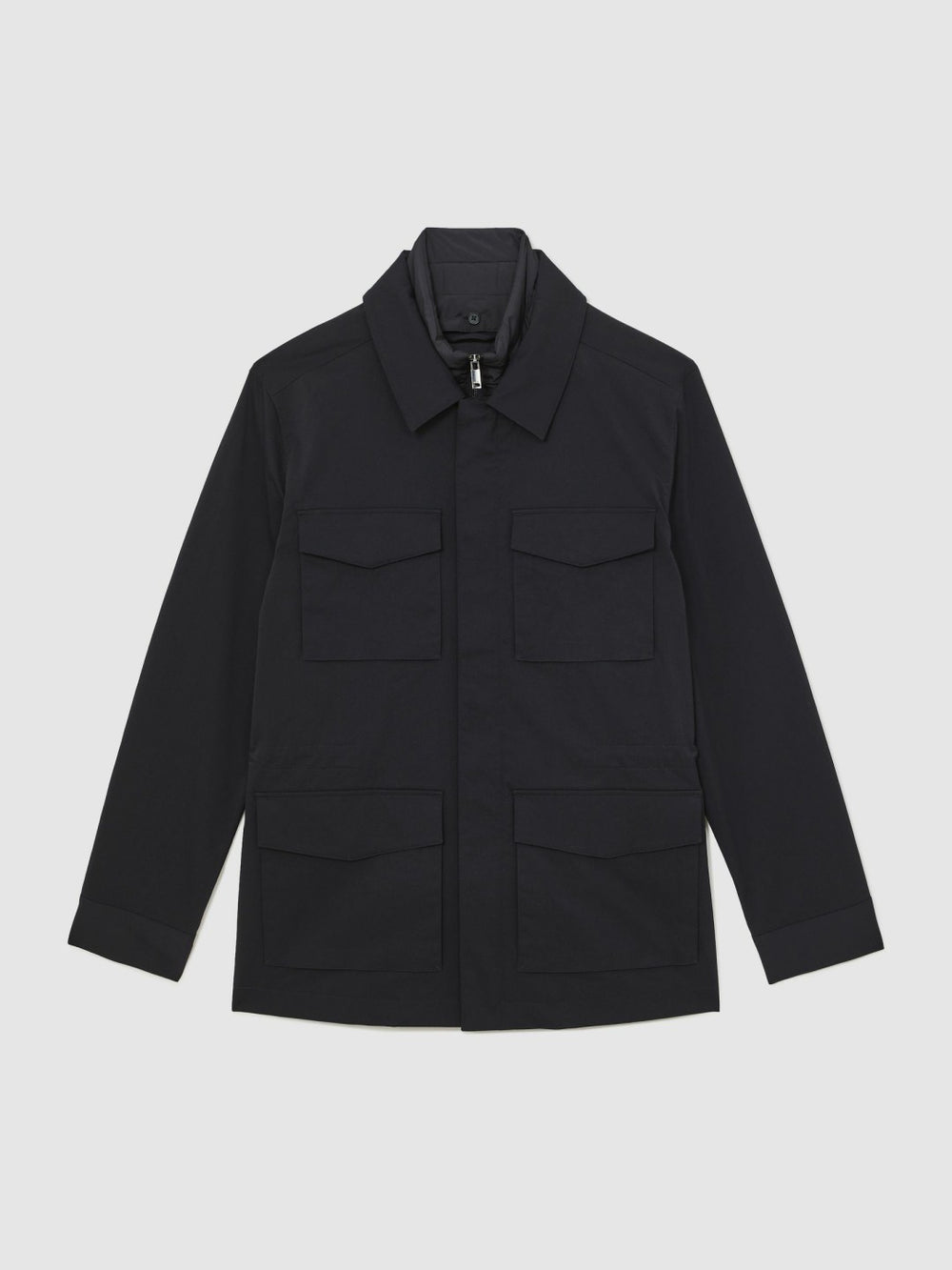 Removable-Gilet Safari Jacket Navy | Men