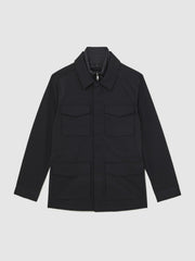 Removable-Gilet Safari Jacket Navy | Men