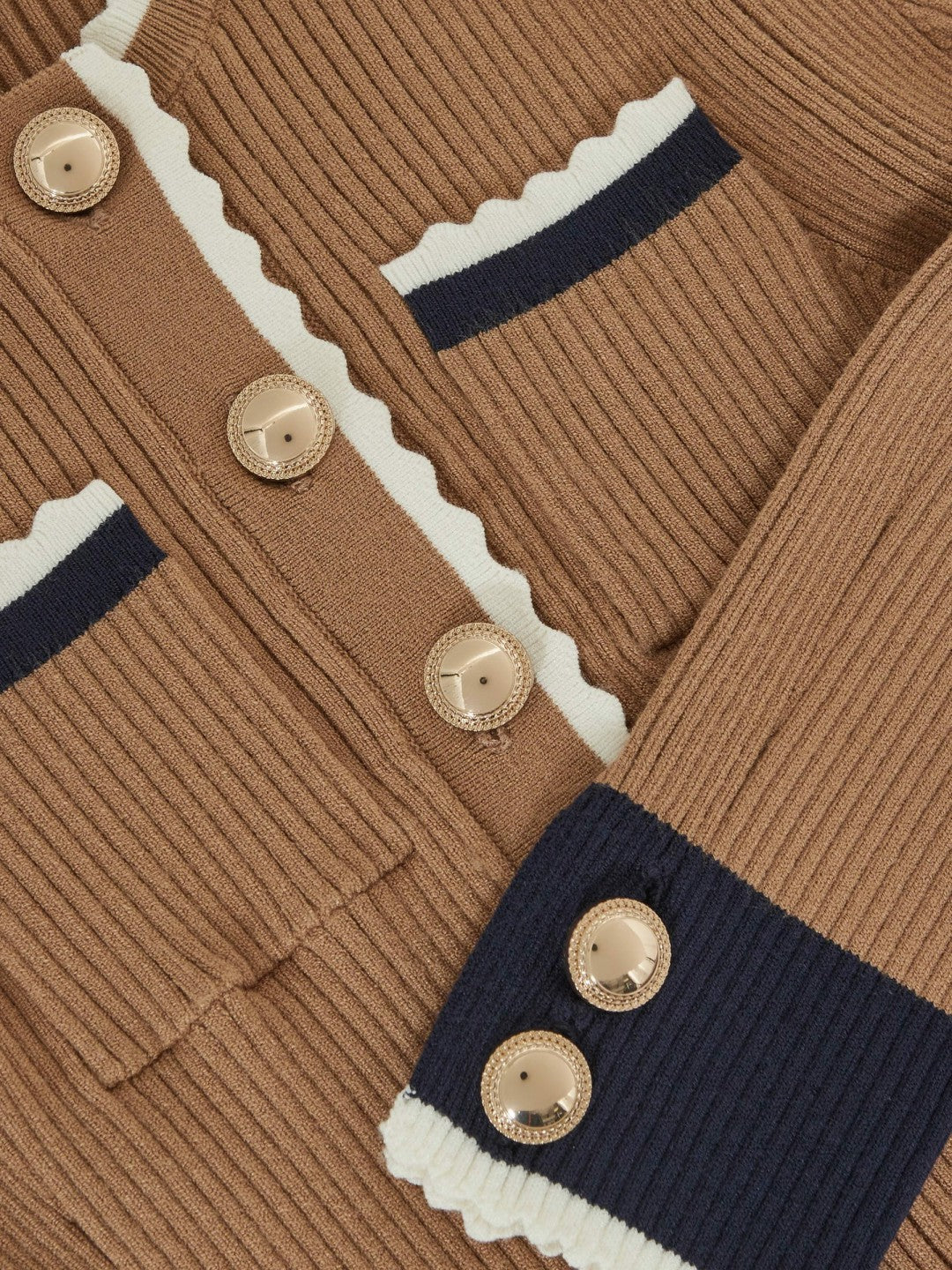 3-9 yrs Scallop-Trim Rib-Knit Dress Camel | Children & Baby