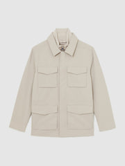 Removable-Gilet Safari Jacket Stone | Men