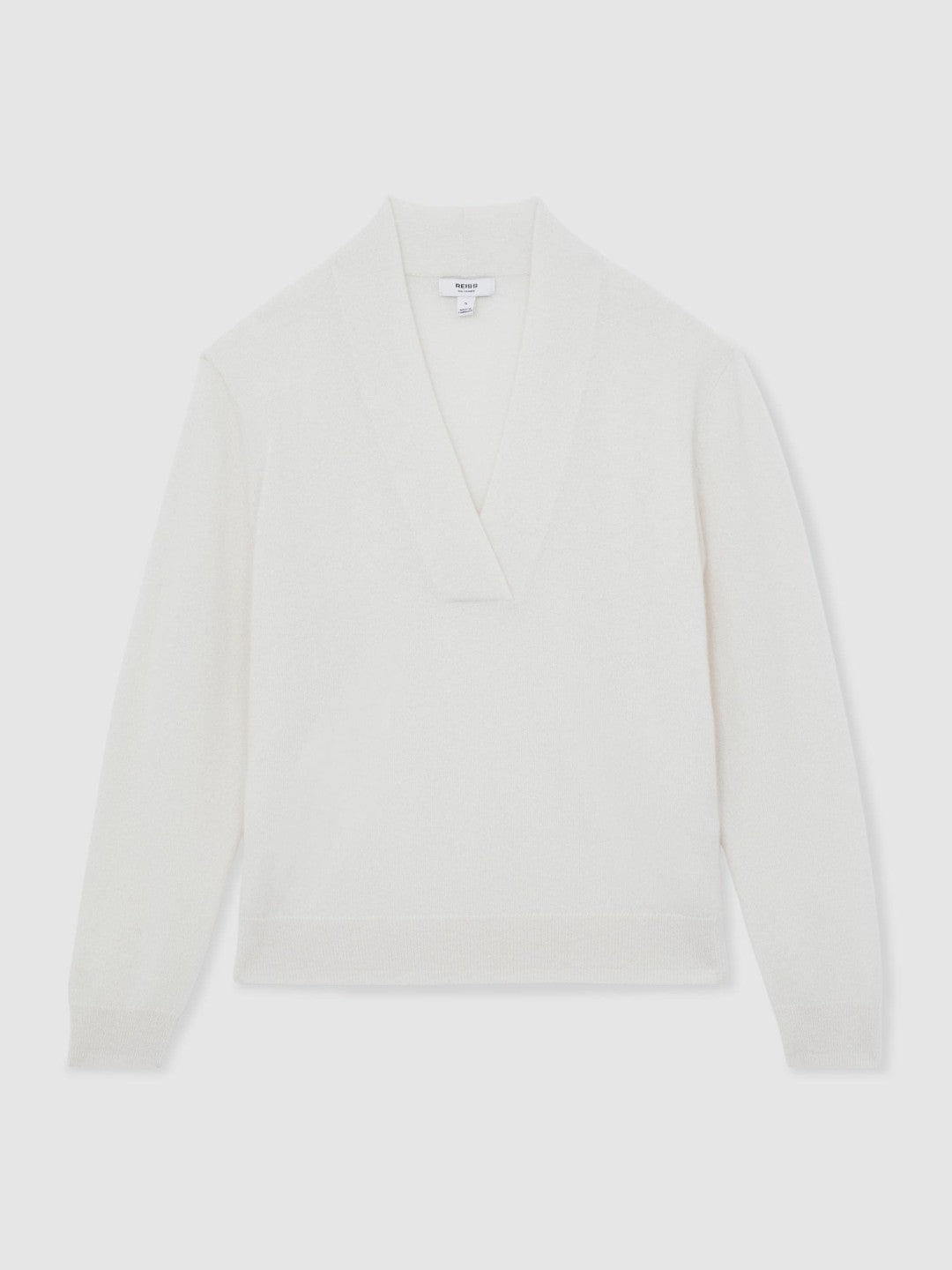 Cashmere V-Neck Jumper Cream | Women
