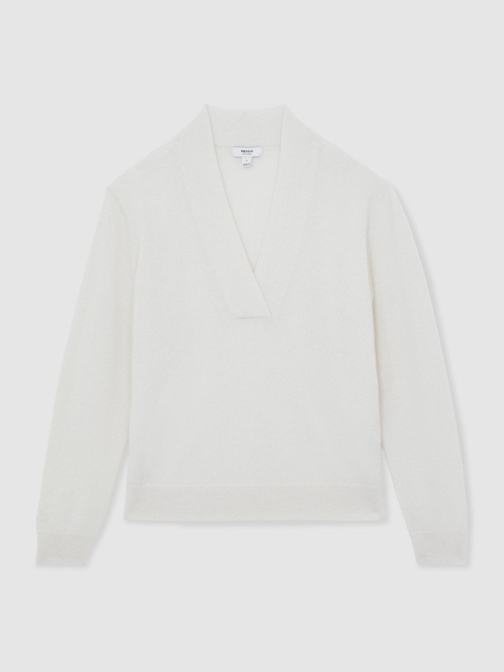 Cashmere V-Neck Jumper Cream | Women