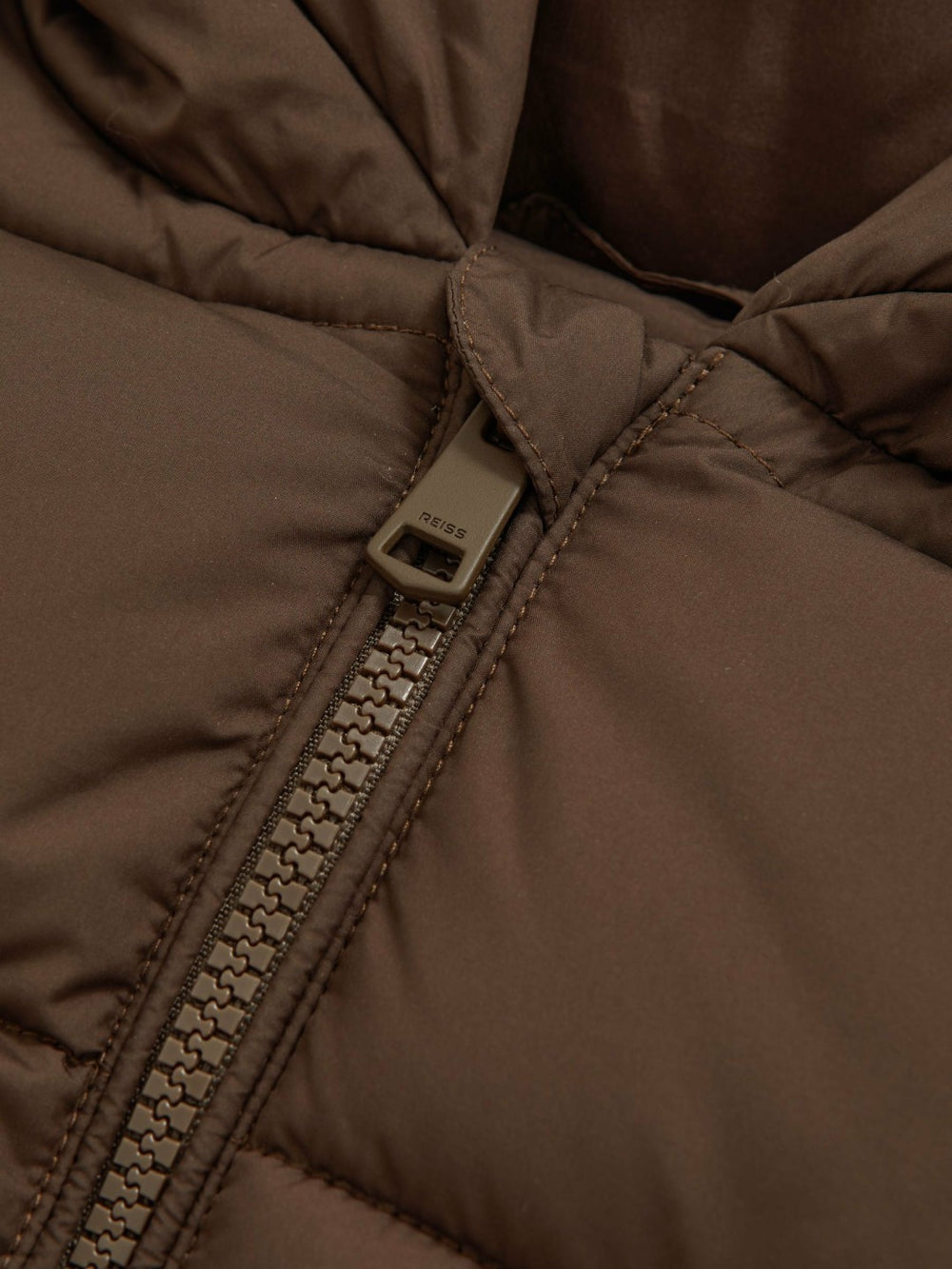 9-13 yrs Short Hooded Puffer Coat Chocolate | Children & Baby