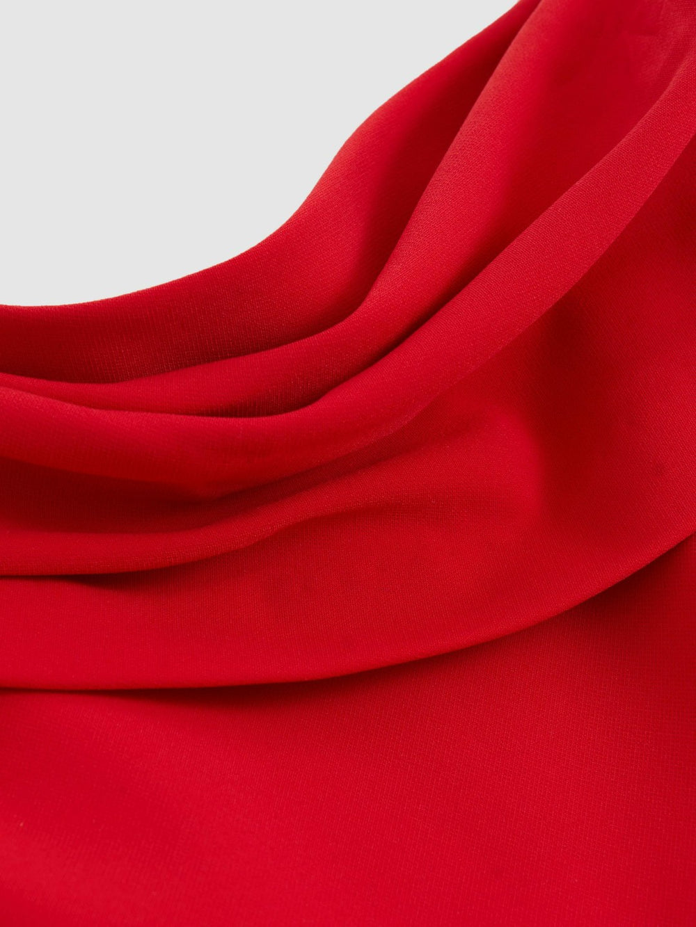 Structured Strapless Wide-Leg Jumpsuit Red | Women