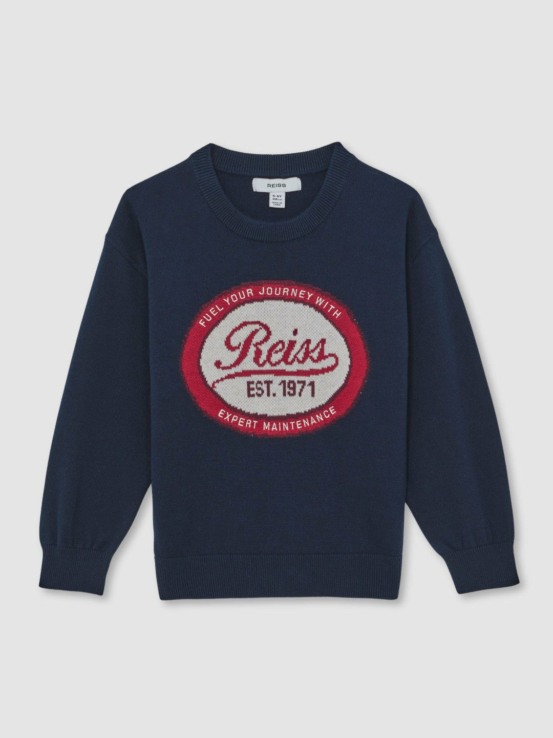 9-13 yrs Cotton Motor Cars Logo Jumper Navy | Children & Baby