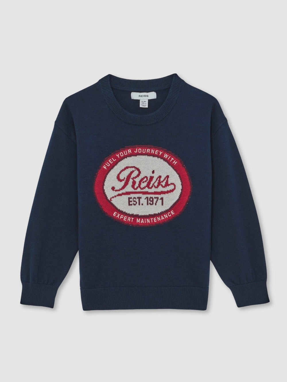 9-13 yrs Cotton Motor Cars Logo Jumper Navy | Children & Baby