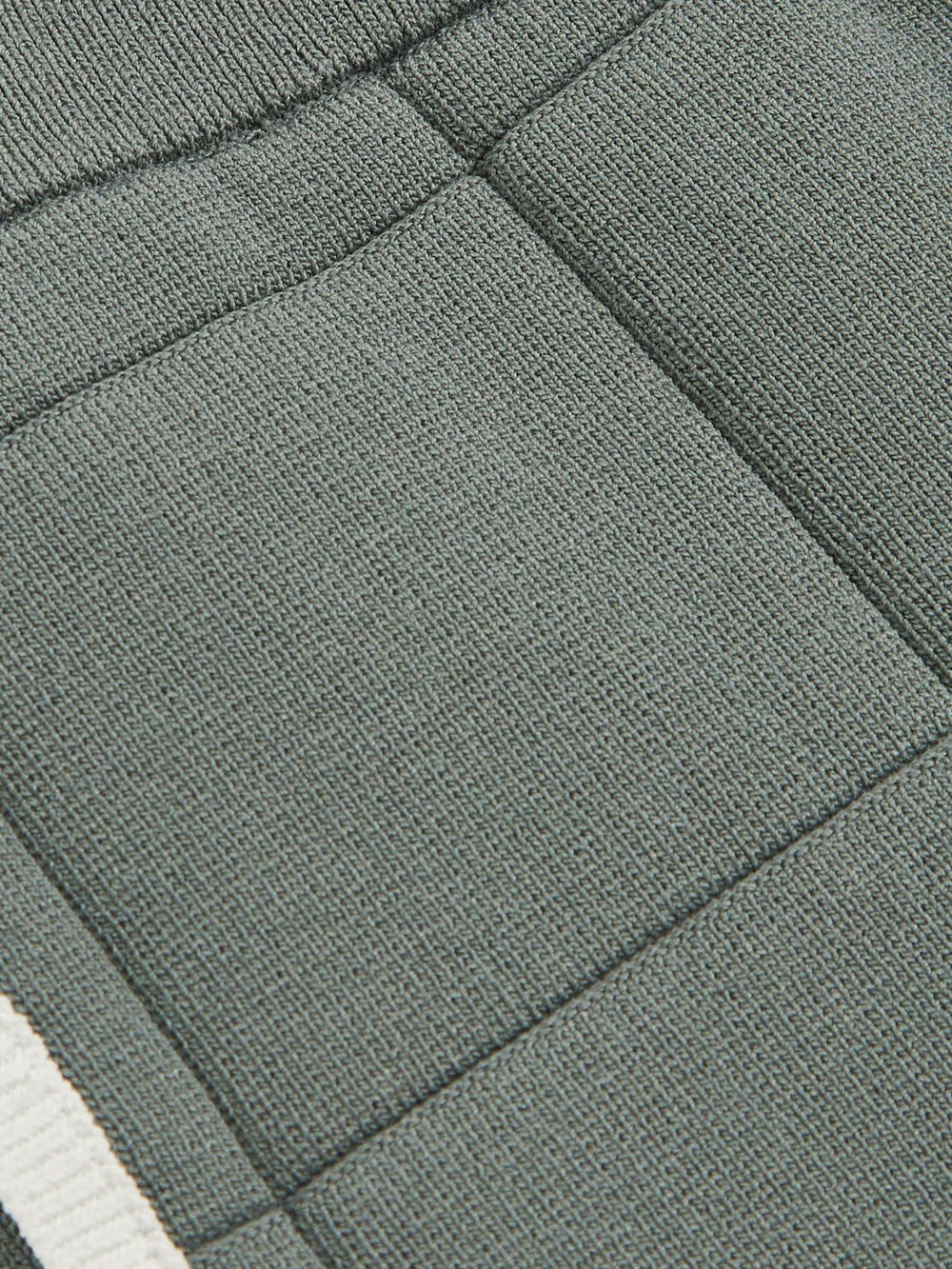 9-12 yrs Tipped Knit Stitch-Detail Shorts Dark Sage Green | Children & Baby