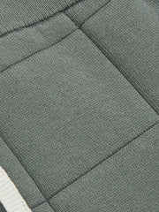 9-12 yrs Tipped Knit Stitch-Detail Shorts Dark Sage Green | Children & Baby