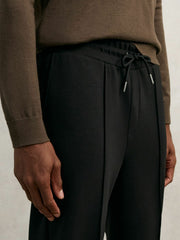 Interlock Drawstring Joggers Black | Men