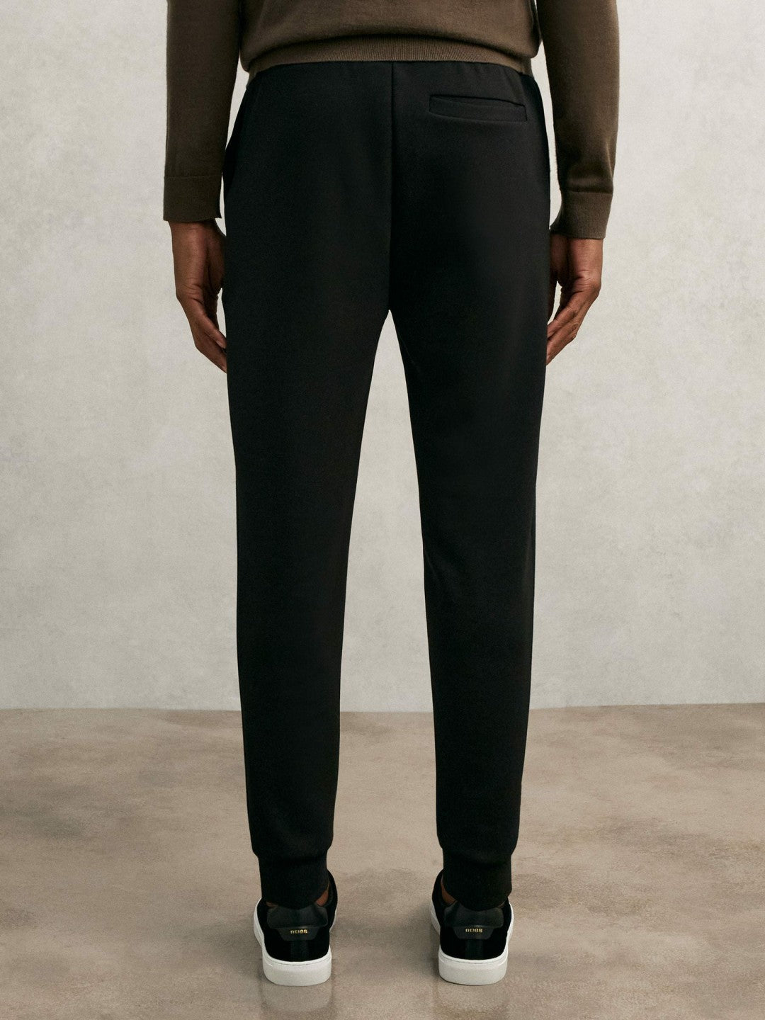 Interlock Drawstring Joggers Black | Men