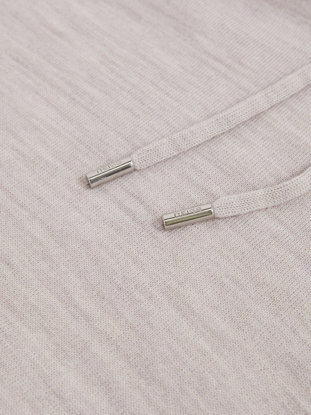 Merino Wool Drawstring Hoodie Wicker Brown Melange | Men