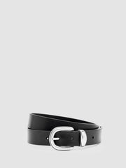 Leather Western Belt Black | Men