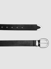 Leather Western Belt Black | Men