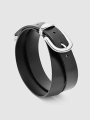 Leather Western Belt Black | Men