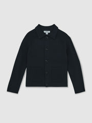 13-14 yrs Button-Through Knitted Cardigan Navy | Children & Baby
